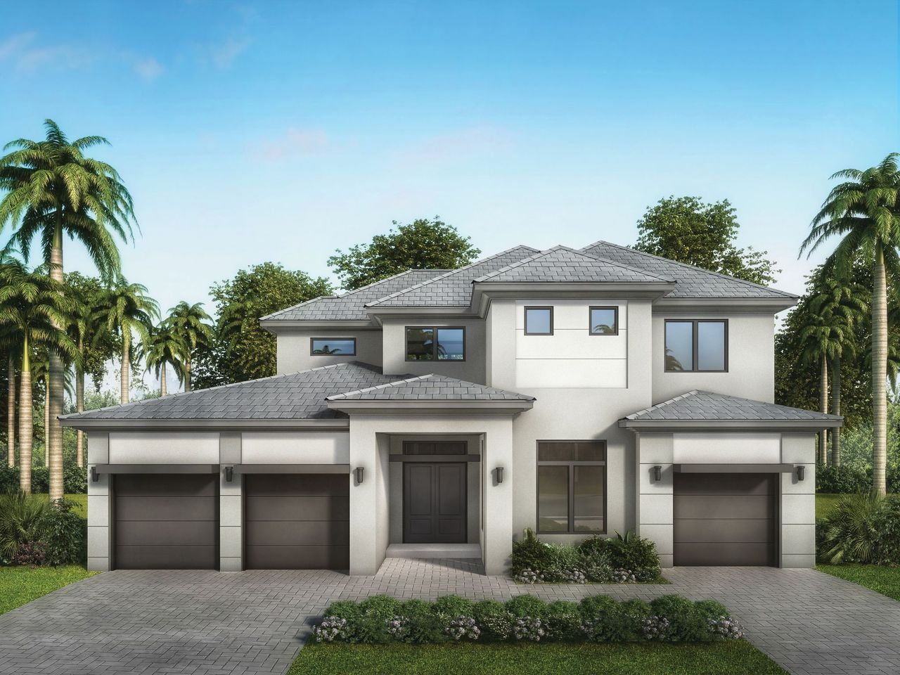 Palma Del Lago luxury waterfront estate homes in Miami Lakes