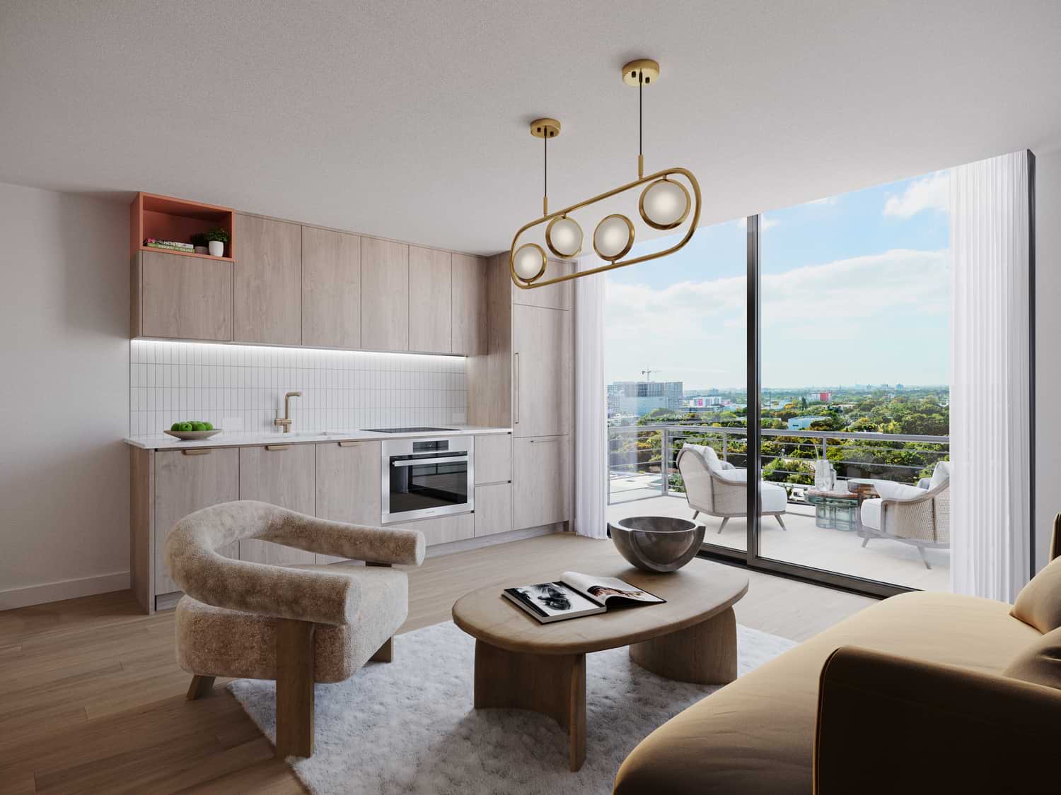 The Standard Residences Midtown Miami living room