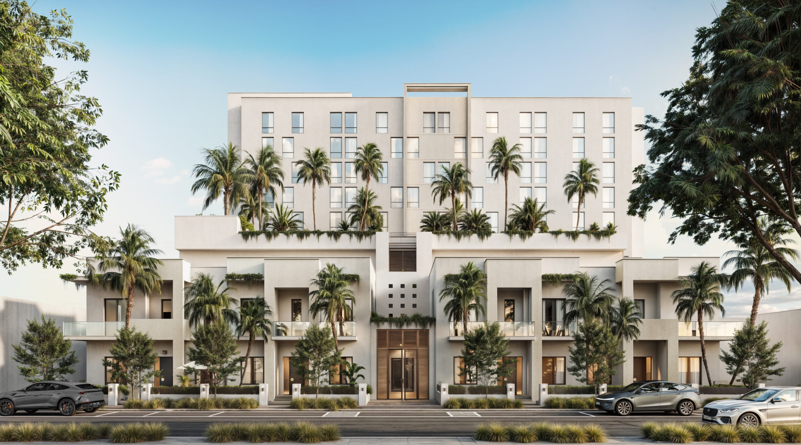 Architectural rendering of Atelier Residences Miami in The Roads near Brickell